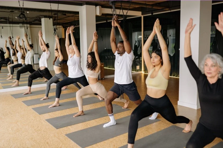 Gentle yoga session supporting integrative therapies for cancer patients