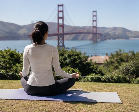 Mind body wellness practice near the Golden Gate Bridge