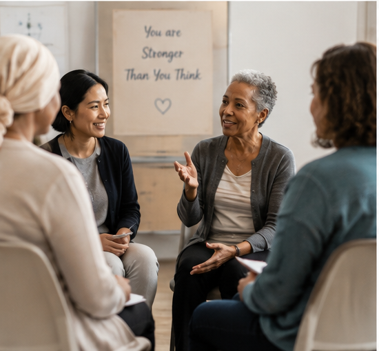 Community cancer survivorship support group in California