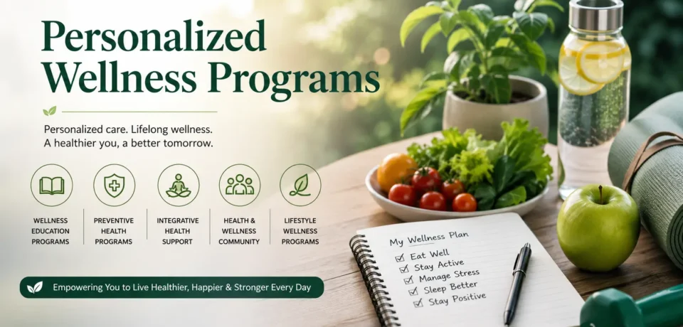 Transform Your Life with Personalized Wellness Programs promoting preventive health, wellness education, integrative health support, and healthy lifestyle choices