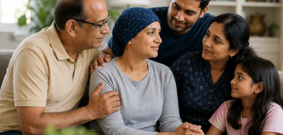 Cancer support for South Asian families with loved ones offering emotional support