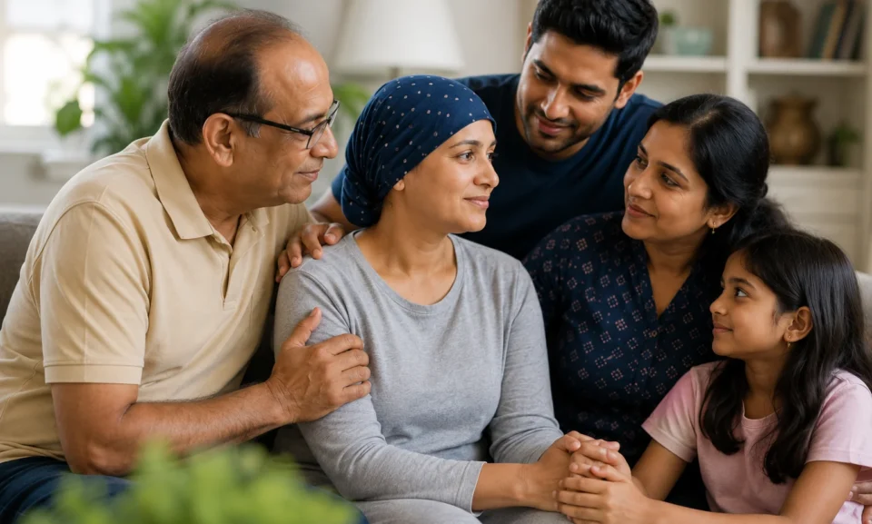 Cancer support for South Asian families with loved ones offering emotional support