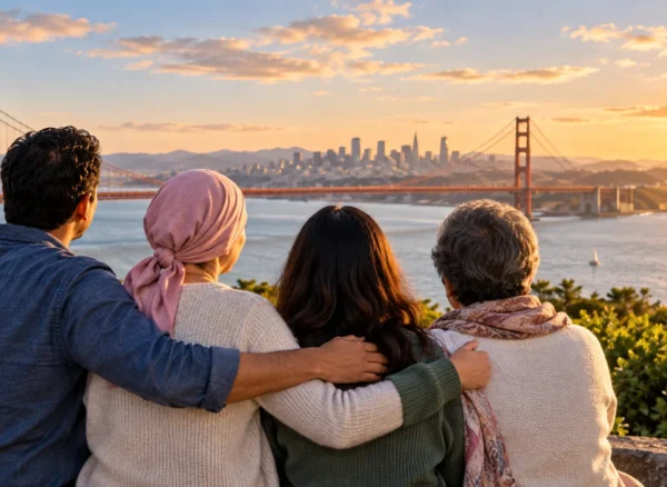Cancer patients in the Bay Area receiving wellness support