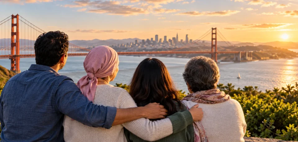 Cancer patients in the Bay Area receiving wellness support