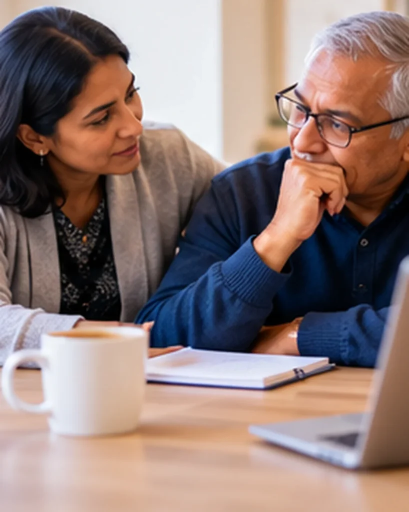 Caregiver supporting a loved one during the cancer journey